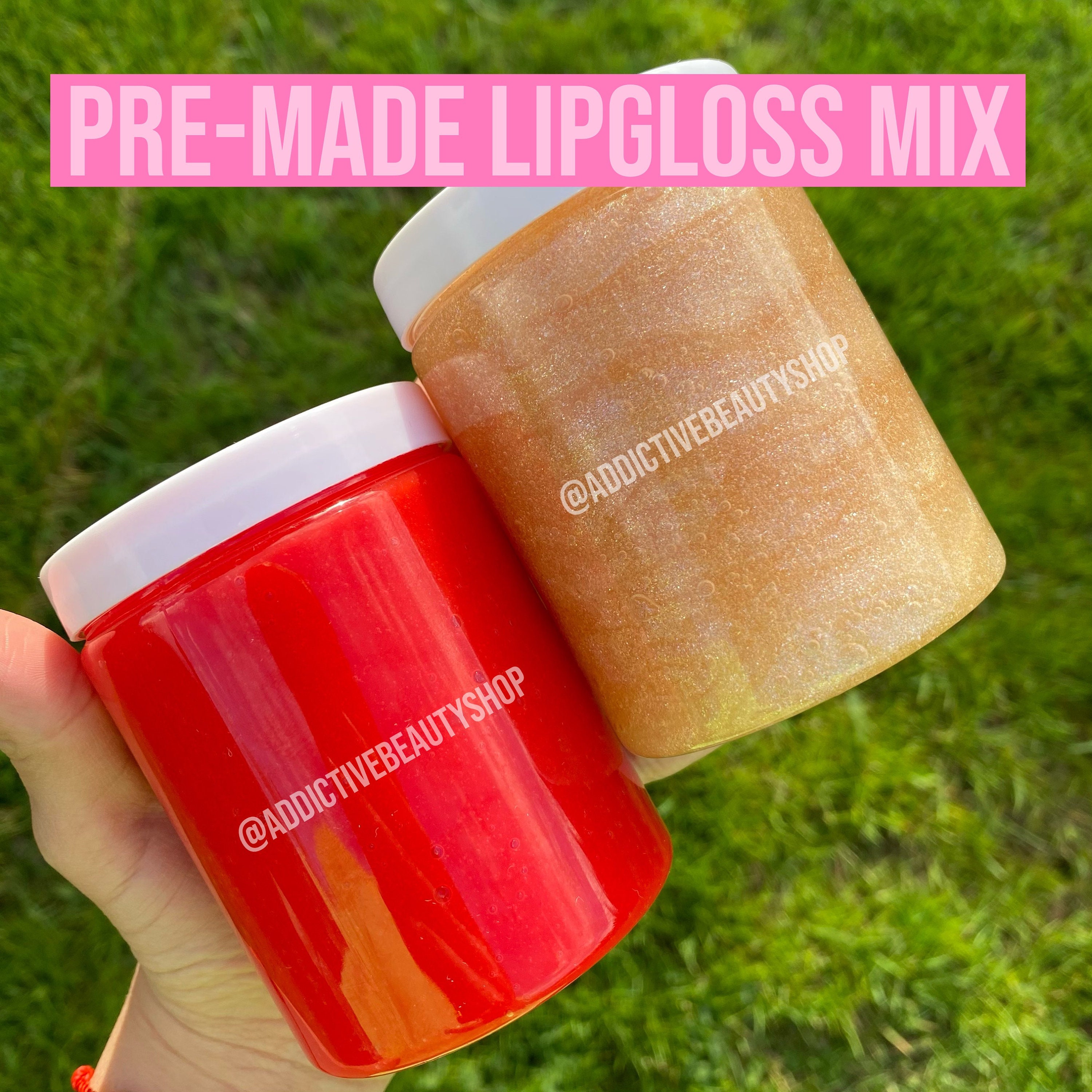 Wholesale pre-made & scented lipgloss base |7oz jars|