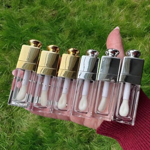 Elegant Lip Gloss Tubes with Wand: DIY Cosmetic Containers, 5ml (10pcs)