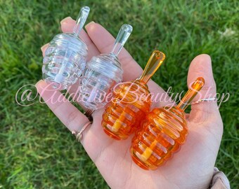10pcs Empty Mini Honey Pot lipgloss Container with soft wand |9ml|