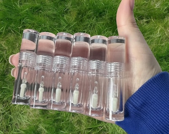 Klare Lipgloss Tuben - Leere Behälter mit Stab & Stopfen, je 2,5 ml, 10er Set
