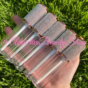 10pcs Sparkle Cylindrical Lipgloss Tubes With Soft Wand | 6ml |