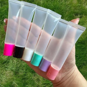 10pcs Empty Squeeze Tubes with colorful caps |15ml|