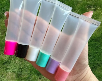 10pcs Empty Squeeze Tubes with colorful caps |15ml|