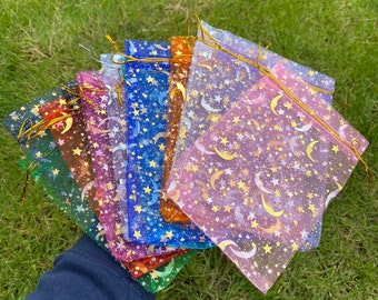 4x6in | Moons and Stars Organza Bags