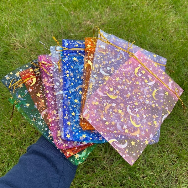 4x6in | Moons and Stars Organza Bags