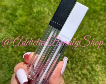 10 tubos vacíos, finos y cuadrados para brillo de labios / Addictive Beauty Shop / 4 ml /