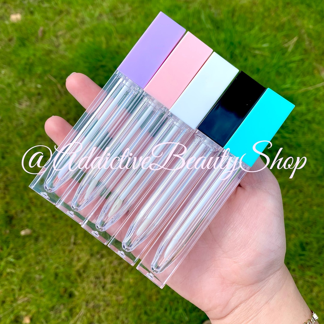 10pcs Empty Colorful Squared Lipgloss Tubes 6ml - Etsy