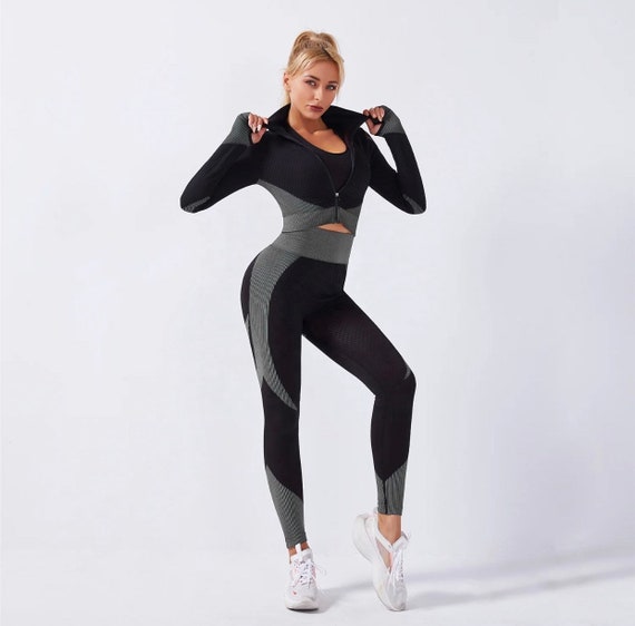 Activewear Fashion, Workout Set, High Waist Exercise Set, Yoga