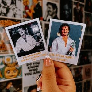 Bekroonde Pedro Polaroid-stickers