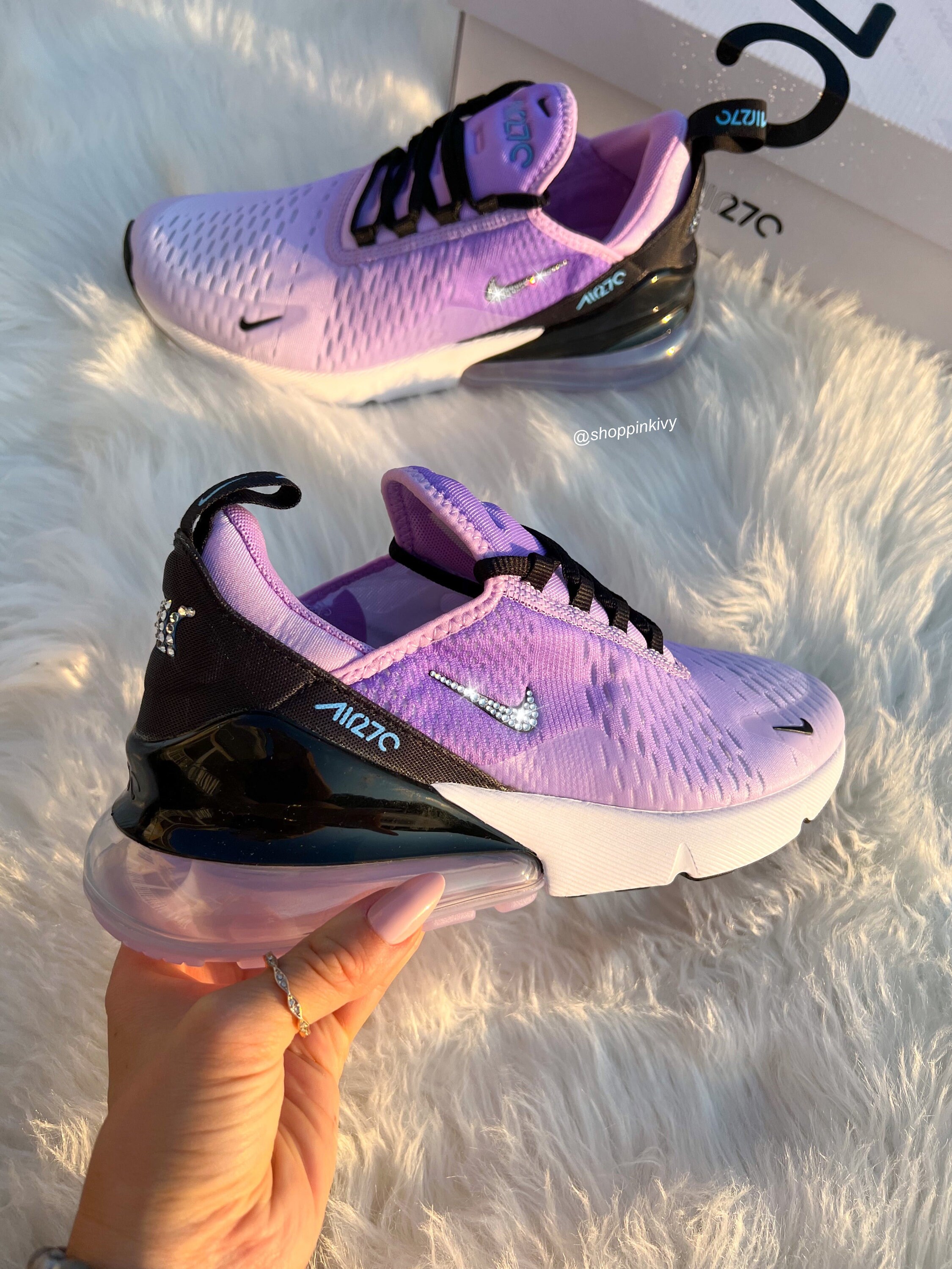 womens purple nike air max 270