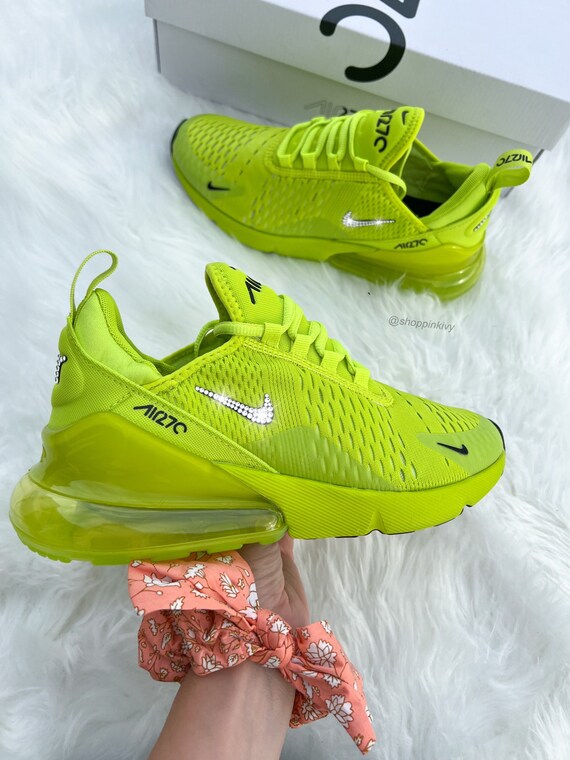 Sneakers, Womens Custom Nike Air Max 270 beaded painted Custom Air Max