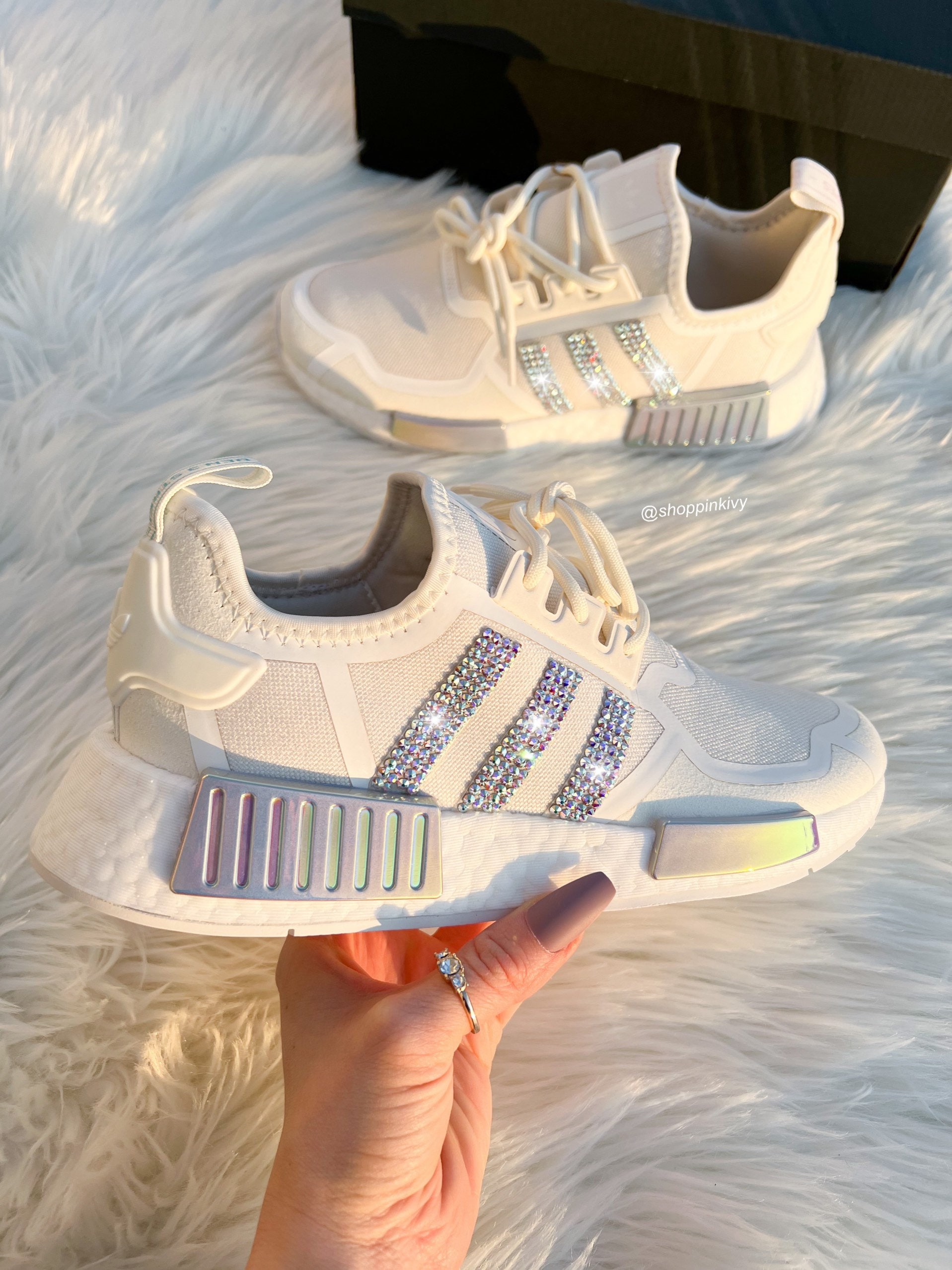 Transporte Acelerar Estricto Bling Adidas NMD Iridescent Chrome - Etsy India