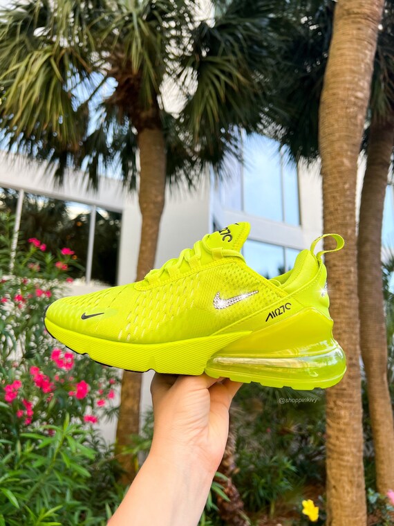 Neon Nike Bling Nike Air Max 270 Womens Custom Nike Shoes 