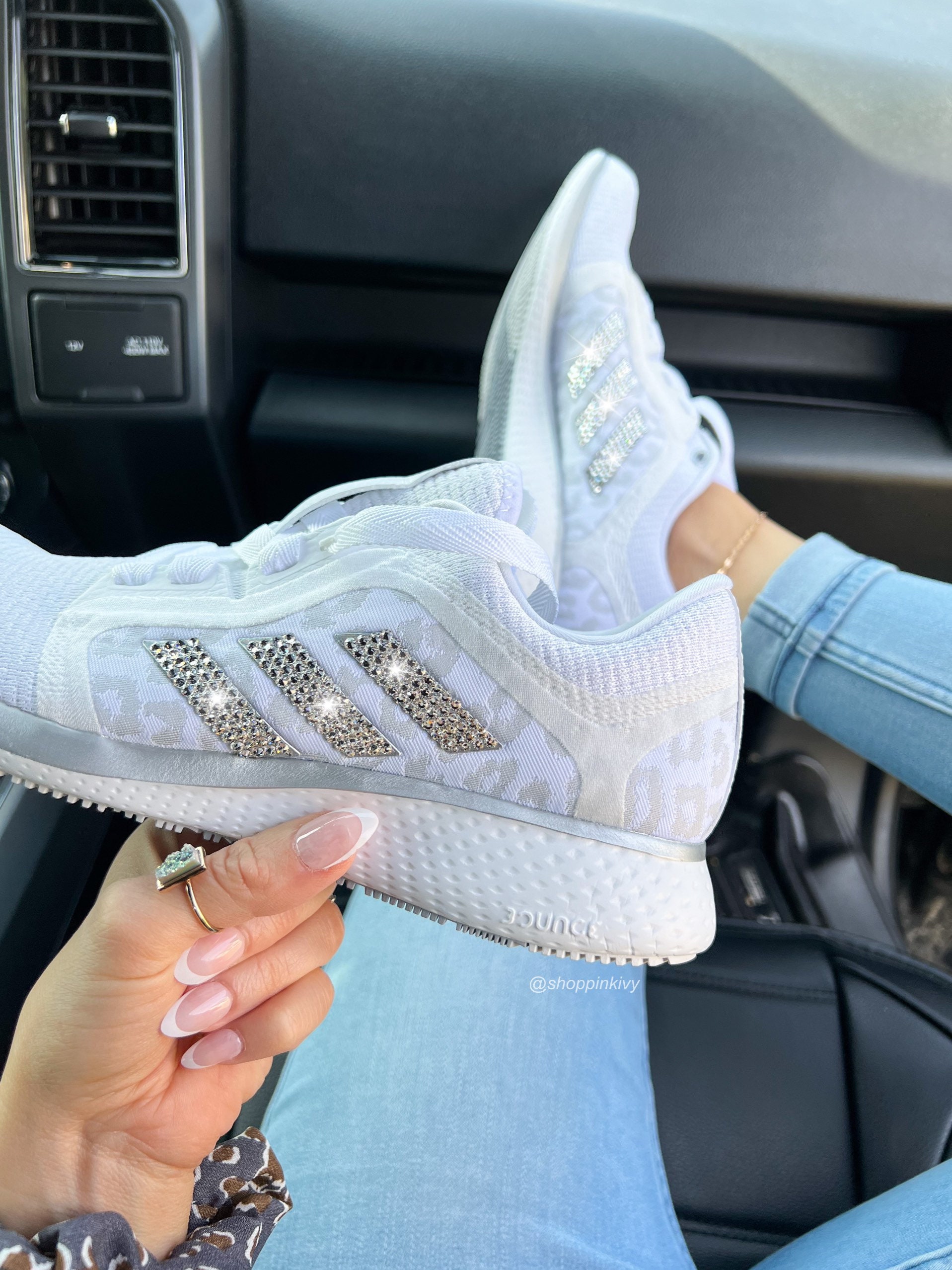 leopard white adidas