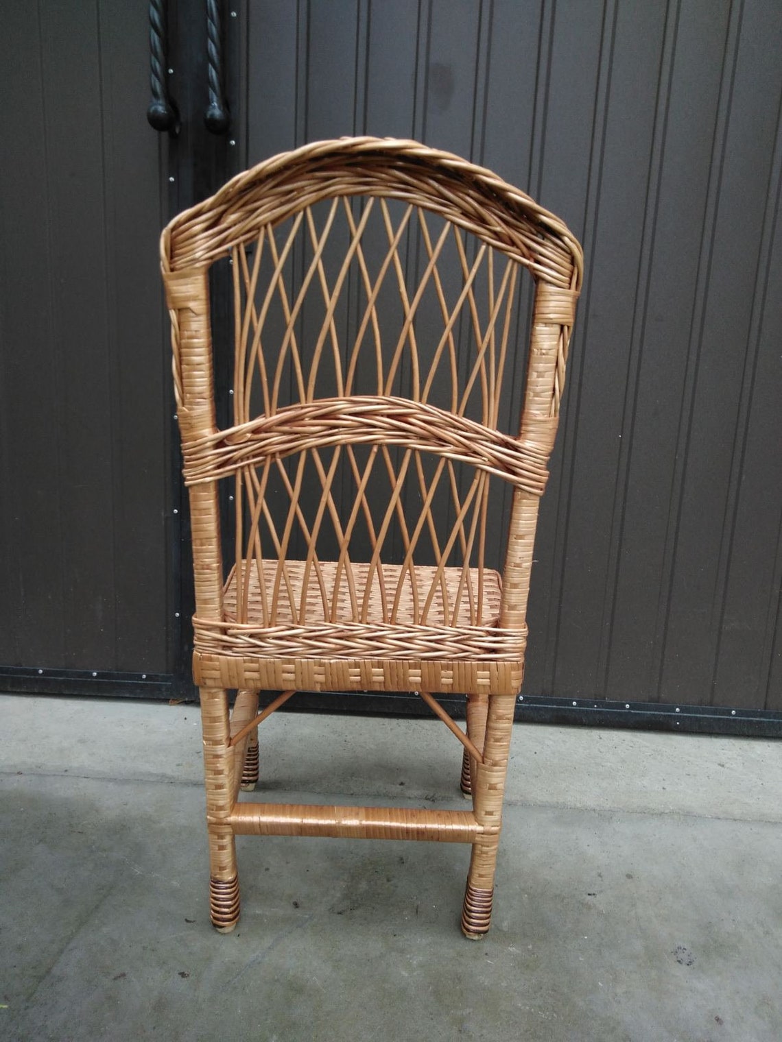 Wicker chair Handmade rattan vine furniture Etsy