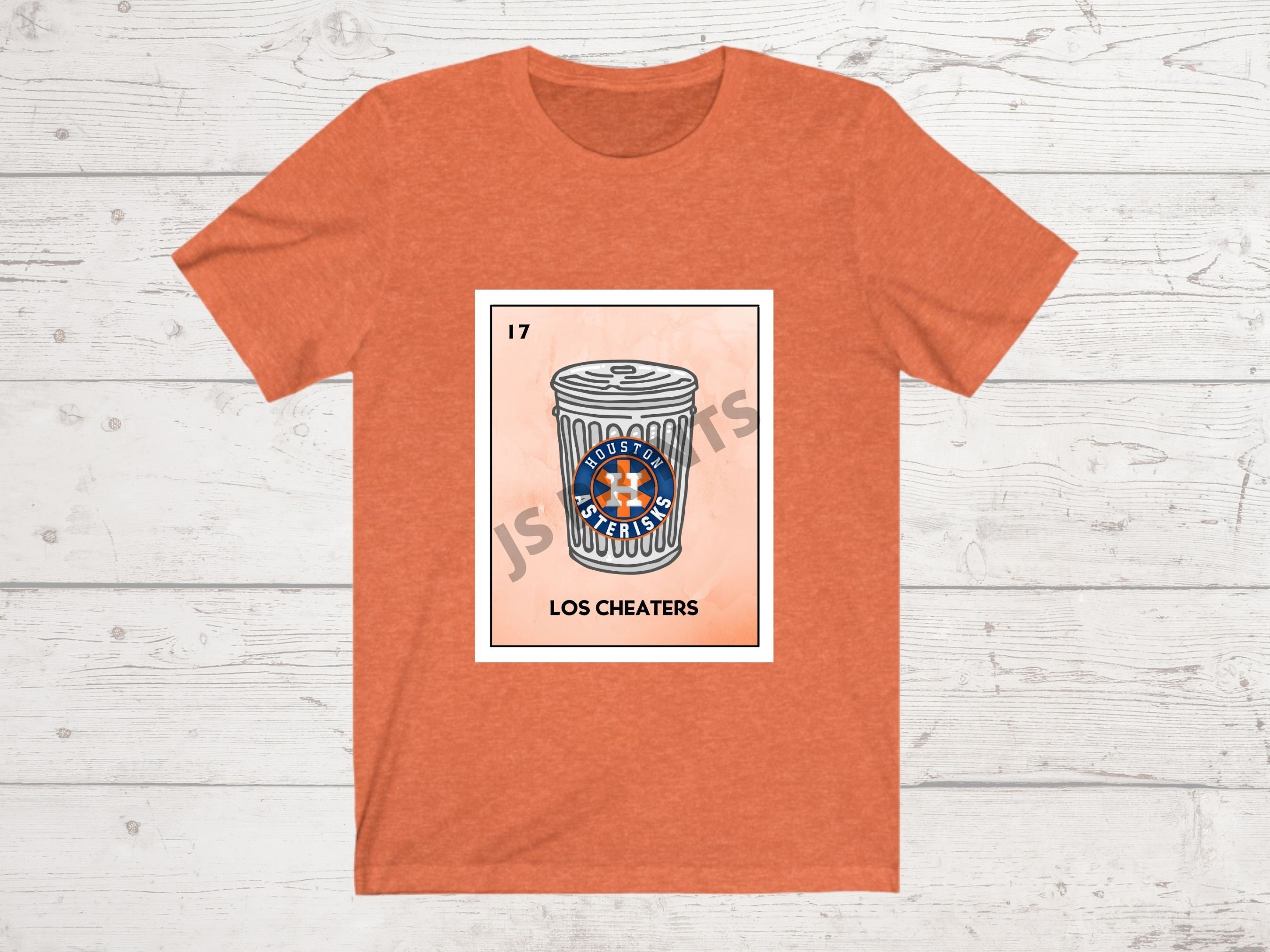 Houston Asterisks Mexican Loteria T-shirt: Los Cheaters. Funny 