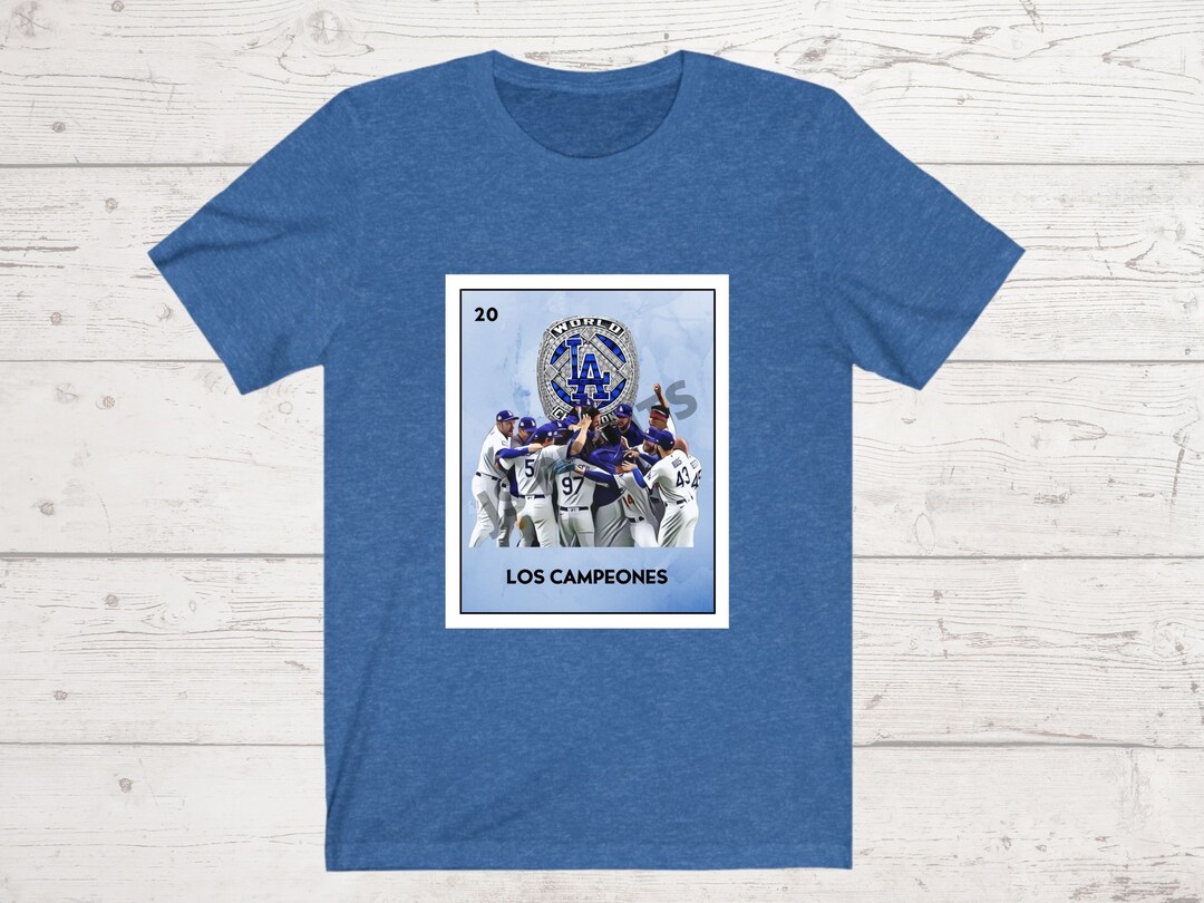 Bad Bunny Dodgers Mexican Loteria T-shirt: El Fanatico. Bad 