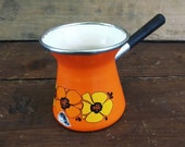 Vintage Enameled Cezve (coffee tea pots)