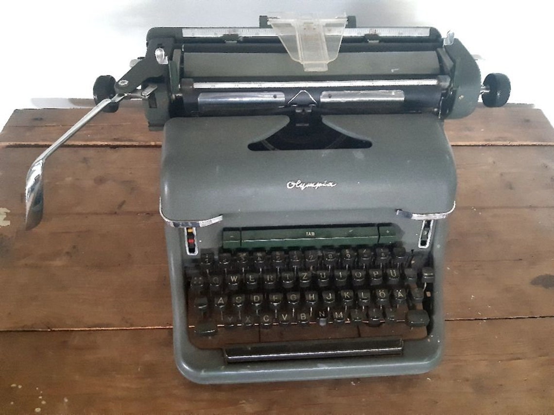 Vintage Typewriter Olympia SG 1 Etsy