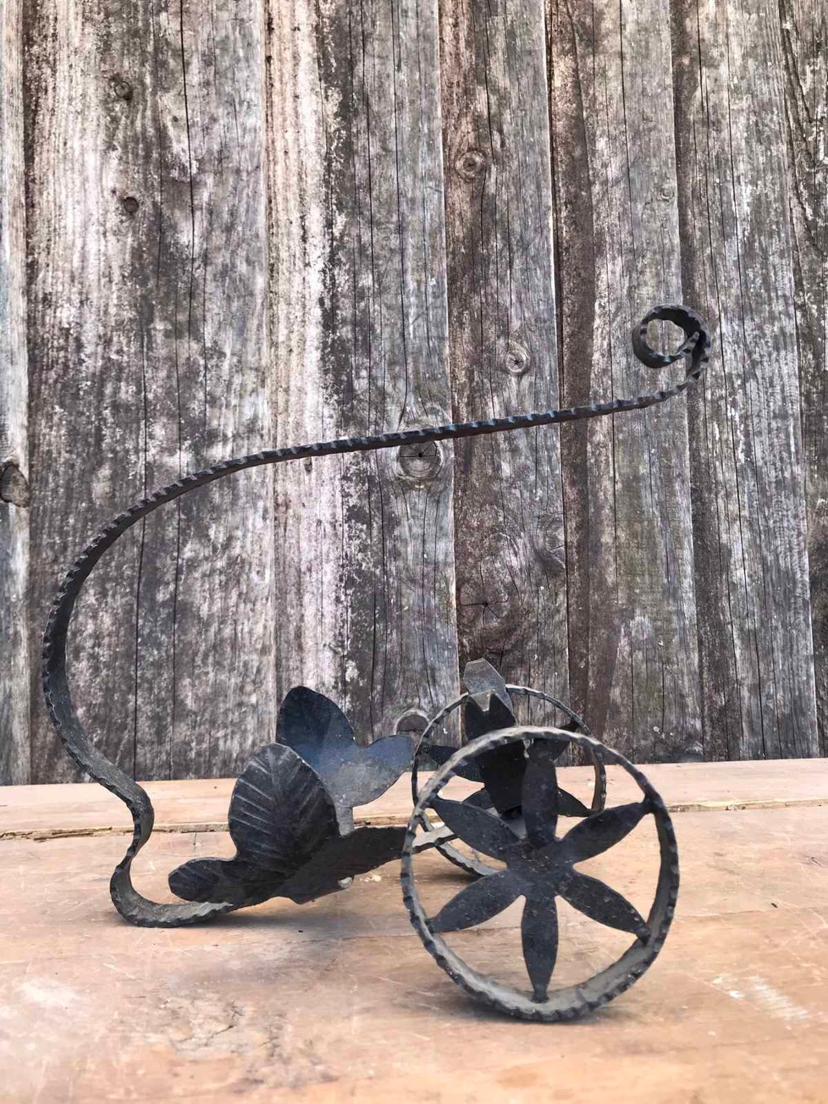Handmade Vintage Wrought iron Wine Bottle Holder Etsy