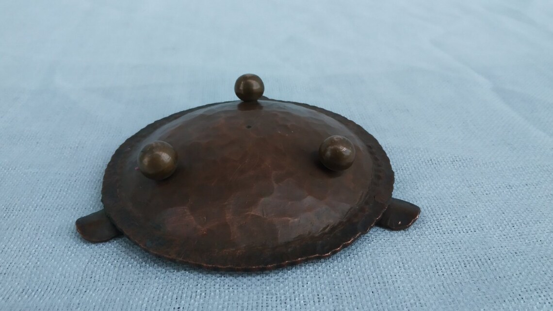Vintage Handmade Copper Ashtray Etsy