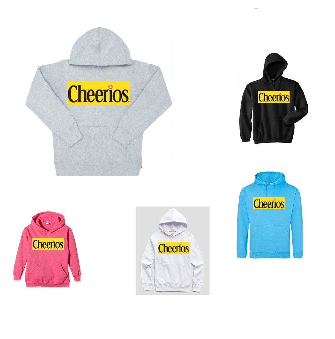 Cheerios Retro Logo Hoodie S to XXL 5 Colours Clothing Hoody Etsy