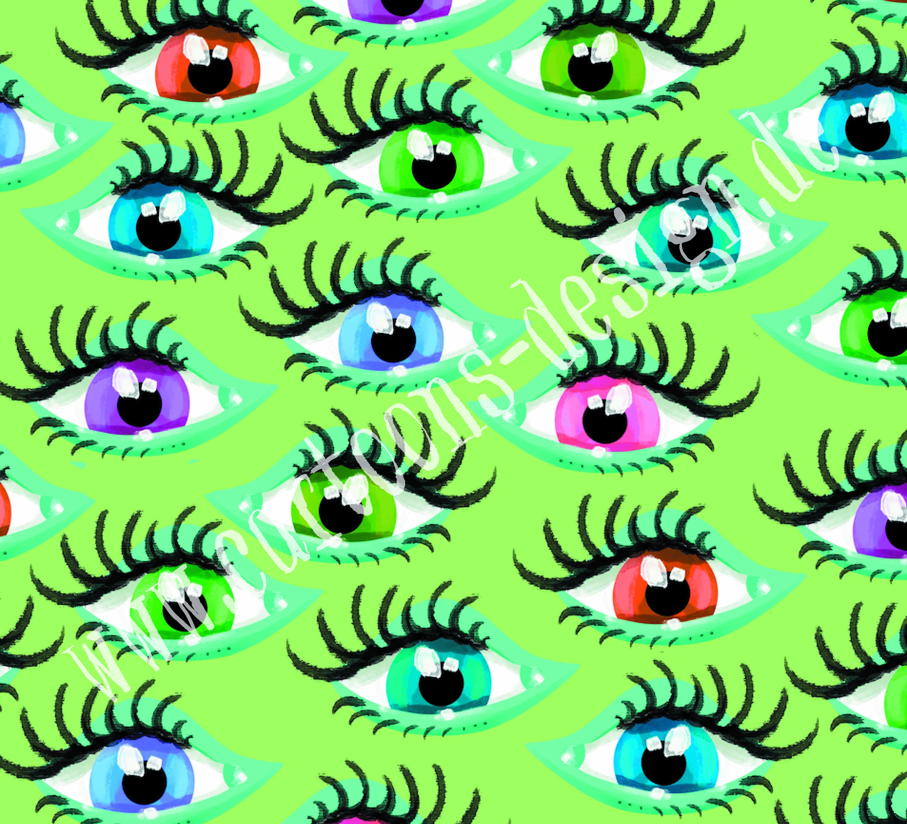 6 Digital Patterns Eyes Colorful Decoration Crafting - Etsy UK