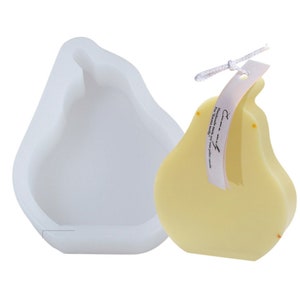 Geometric Shape Silicone Molds 3D Candle Mold Line Aromatherapy Pear Shaped Candle Moulds Chocolate Mold Cake Decorating Mould