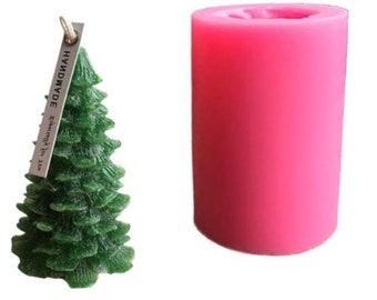 Silicone Christmas Pine Tree Mold: Candle, Soap, Baking DIY