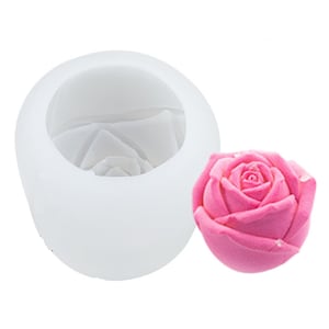 3D Rose Silicone Mold: DIY Candle, Soap, Chocolate, Mousse, Cake Decoration