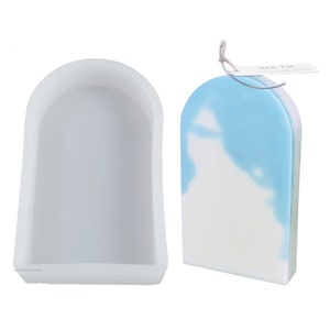 Candle Mould Silicone Mold 3D Geometric Door Shape for DIY Scented Candle Gift Wax Craft Making Home Wedding Party Decoration Handcraft