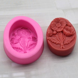 Silicone  Flower Fondant Molds Handmade Chocolate Candy Moulds for DIY Craft Art Soap Candle Making Cake