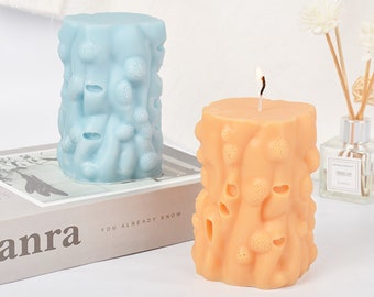 Stampo in silicone per nido di formiche cilindrico: candela a colonna fai da te