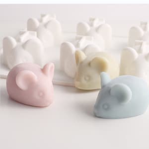 Easter Mouse Silicone Mold: DIY Chocolate, Fondant, Pudding, Jello, Mousse Cake, Soap (6 Cavity)