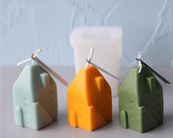 Molde de silicona para casa 3D: fabricación de velas y jabón DIY
