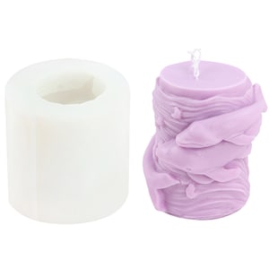 3D Dolphin Silicone Candle Molds Dolphin Soap Mold Aroma Stone Gypsum Moulds Resin Art Craft Mould