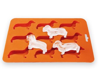 Dachshund Dog Shaped Silicone Ice Cube Molds