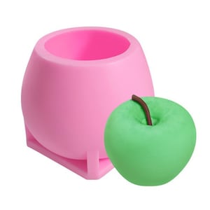 Kerst Apple Mold Art Siliconen Zeep Craft DIY Handgemaakte Kaars Mallen
