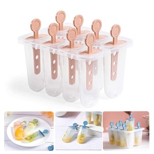 Popsicle Molds: Reusable Ice Cream Maker, Set of 8