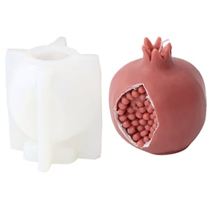 Pomegranate Shape Candle Molds, DIY Pomegranate Silicone Mold, 3D Pomegranate Chocolate Mould, Creative Artificial Fruit Soap Mould