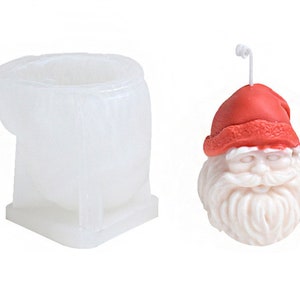 Santa Claus Silicone Mold: DIY Christmas Candle, Soap, Resin Decoration Mould