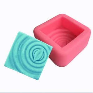 Moldes de silicona con forma de hoja, forma de onda de agua, molde de jabón de silicona para arte artesanal, moldes artesanales de líneas de agua, moldes de jabón hechos a mano DIY