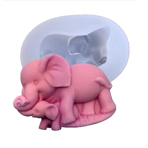 Elephant Silicone Mold: DIY Chocolate, Fondant, Cake Decor, Resin Clay Ornament Making
