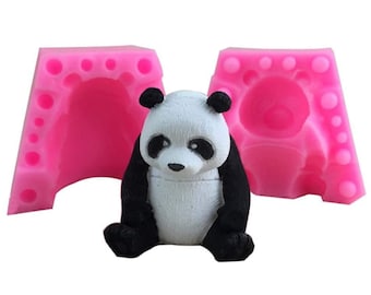 3D Panda Bolo Topper Decoração Doces Chocolate Gupaste Sugarcraft Moldes Panda