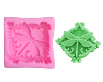 Trollslända Silikon Tvålform, Fyrkantig Lotion Bar Form