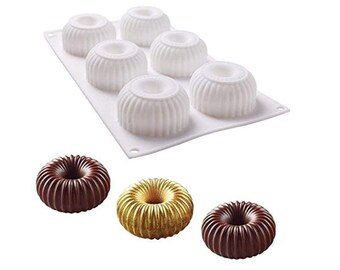 Doughnut Silicone Mold: Mousse Cake, Chocolate, Pastry Baking Soap Making