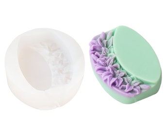 Stampo in silicone floreale, strumento per la creazione di cioccolato, sapone e lozione