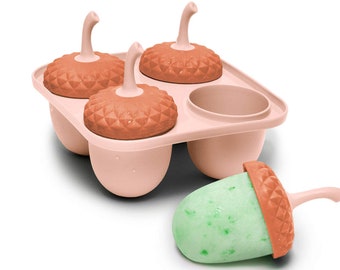 Acorn Ice Lollies Molds: Easy Release Ice Pop Maker Set