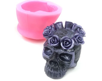 SvitMolds DIY Skull Mold Panno Concrete Plaque Cement Concrete...