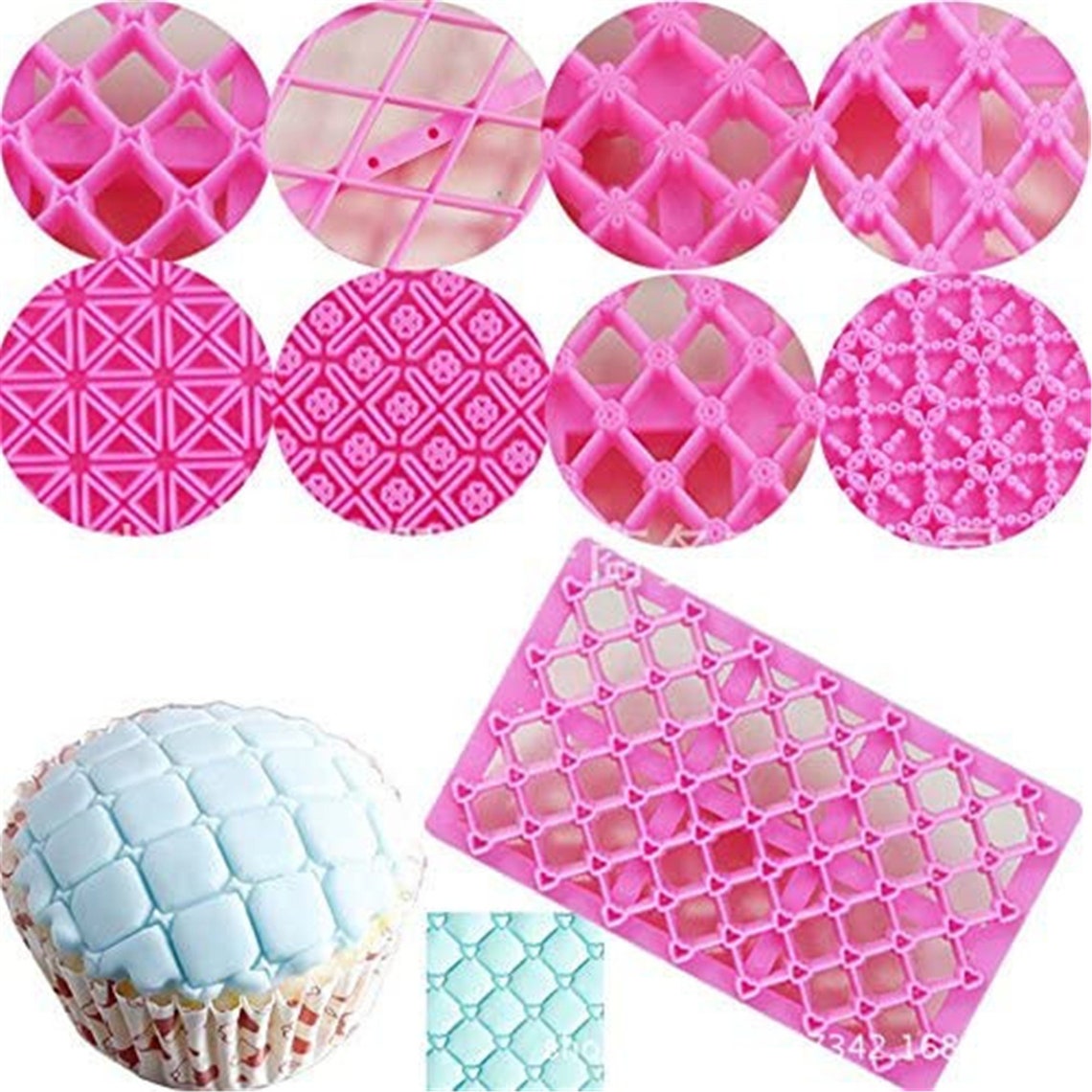 9pcs/set Embosser Fondant Cake Baking Sugarcraft Decorating Etsy
